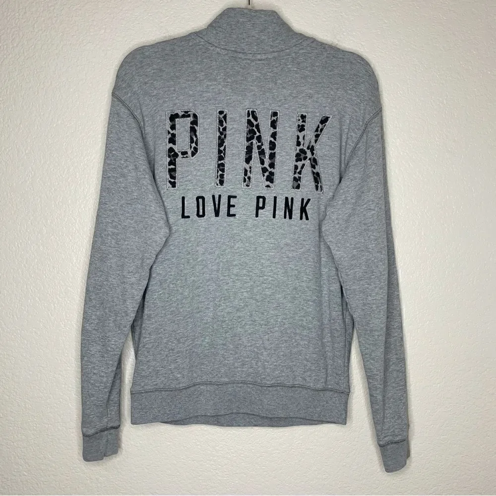 PINK Victoria’s Secret Half Zip Pullover Sweater Sweatshirt